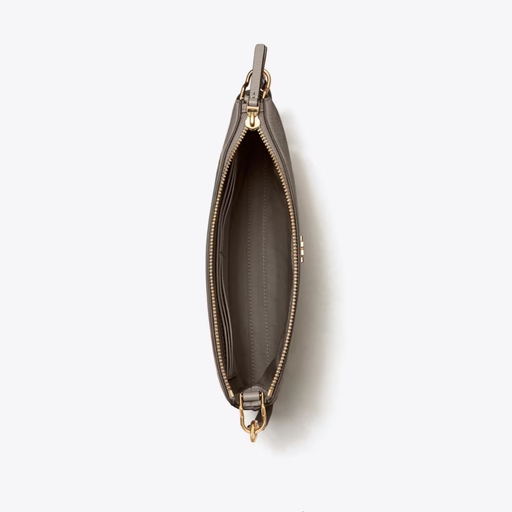 Tory Burch MERCER PEBBLED ZIP CROSSBODY Bag - Picture 7 of 11